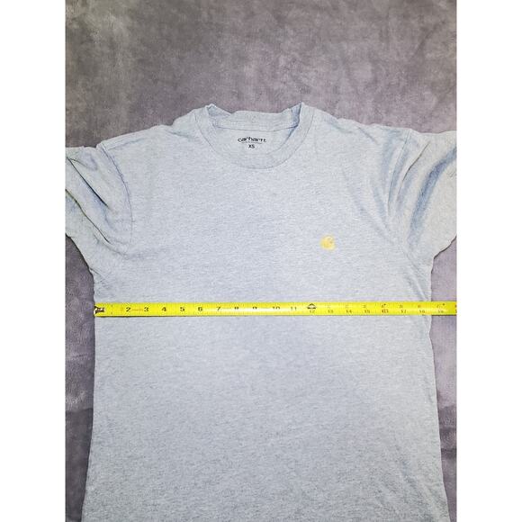 Carhartt Size XS WIP Chase T-Shirt Grey Men's Work Stewart Ca17-16 - Picture 3 of 7